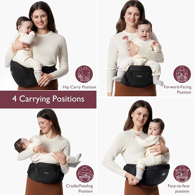 Momcozy Hip Seat Baby Carrier - Image 6