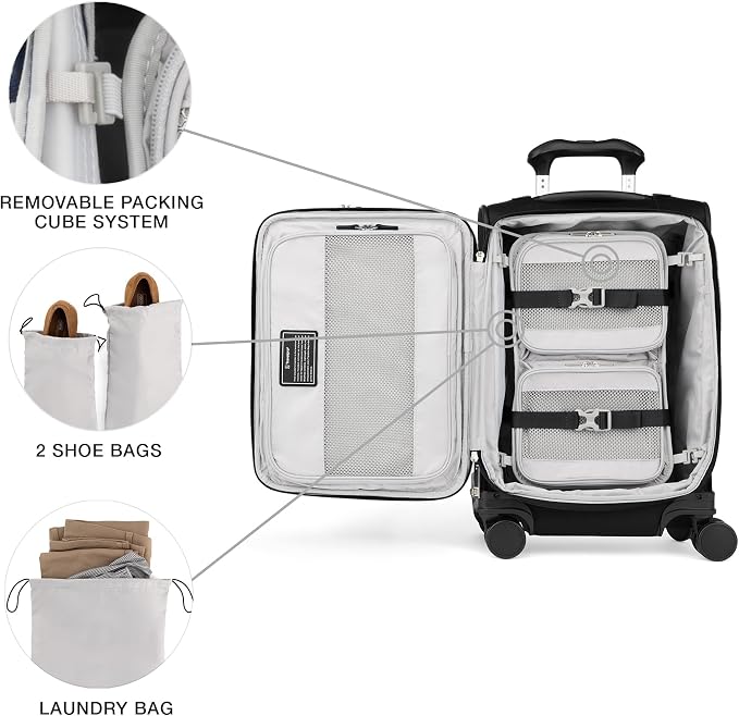 Travelpro VersaPack+ Lightweight Softside Expandable Carry on Luggage, 8 - Image 8