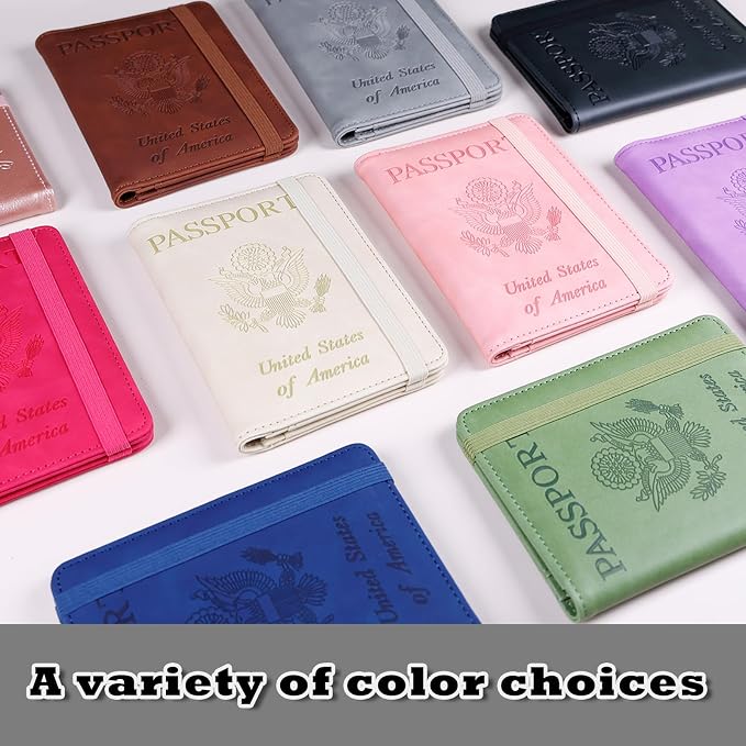 Melsbrinna Premium Leather Passport Holder Covers Case, Waterproof Rfid - Image 7