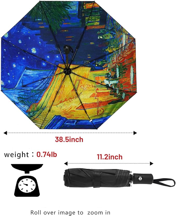 SY COMPACT Travel Umbrella Windproof Automatic Umbrellas Small Compact UV Sun - Image 2