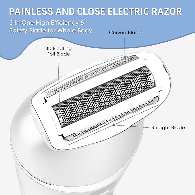 Electric Shavers for Women, 7 in 1 Hair Removal Kit - Image 3