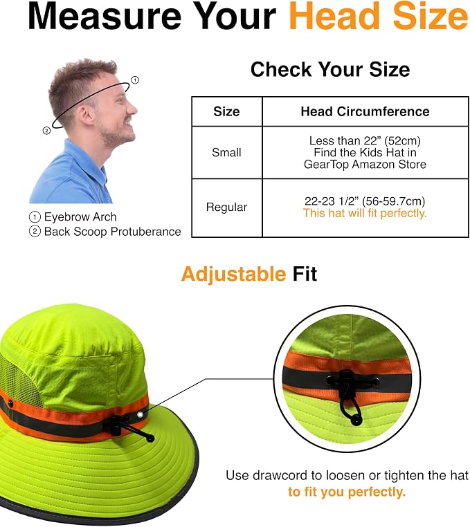 GearTOP Safari Sun Hat for Men and Sun Hats for Women UV Protection UPF 50+ - Image 5