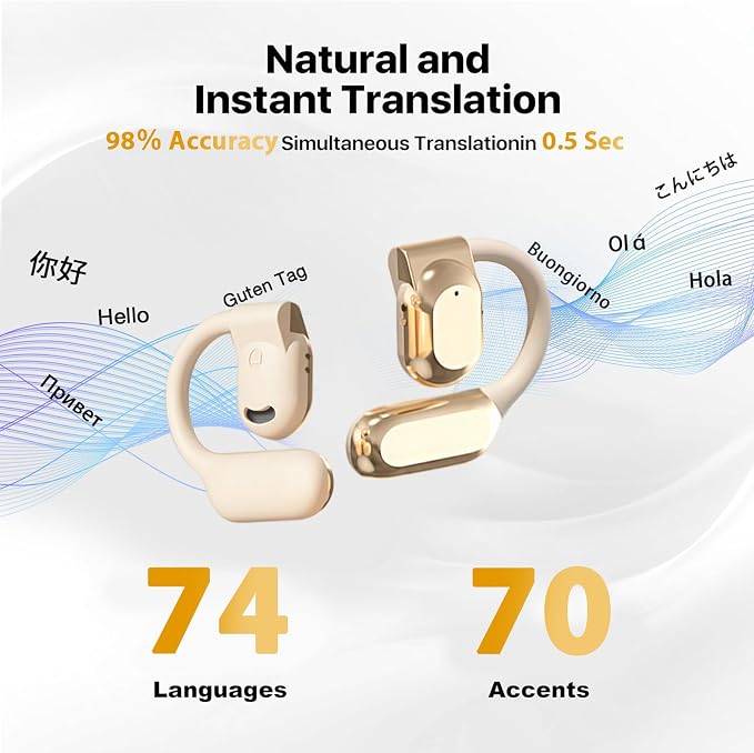 Language Translation Earbuds, 3-in-1 Translator Earbuds, 144-language Real-time - Image 3