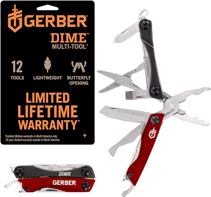 Gerber Gear Dime 12-in-1 Mini EDC Multitool by Gerber