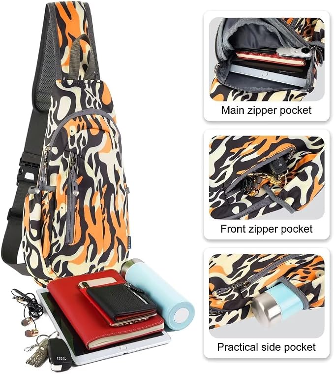 TITECOUGO Small Sling Bag, Lightweight Crossbody Backpack - Image 2