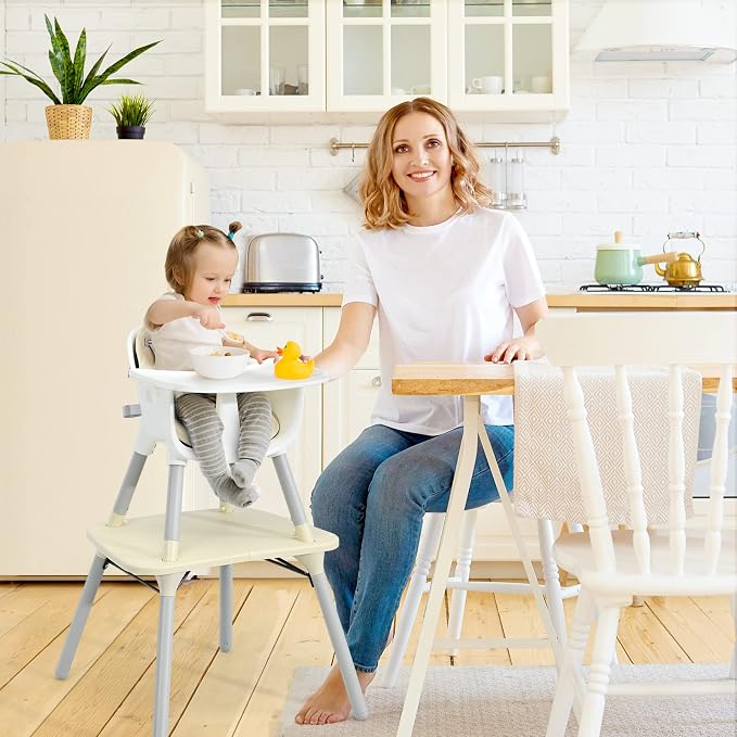 HONEY JOY 5-in-1 High Chair, Convertible Highchair - Image 2