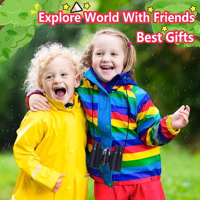 Kids Binoculars Best Gifts for 3-12 Years Boys Girls High-Resolution Optics - Image 5
