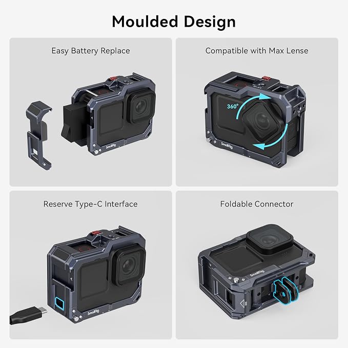 SMALLRIG Hero13 / Hero12 / Hero11 / Hero 10 / Hero 9 Black Cage - Image 4