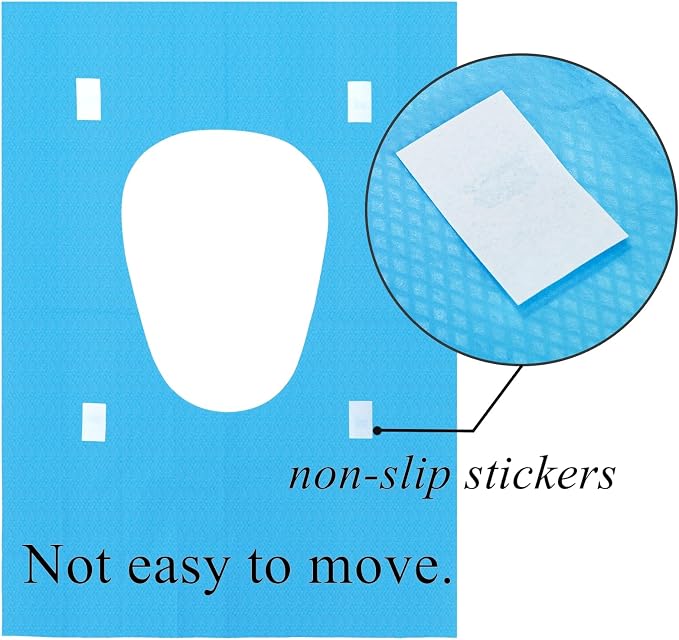 Tebery 100 Pack Toilet Seat Covers Disposable, Individually Wrapped Travel - Image 4