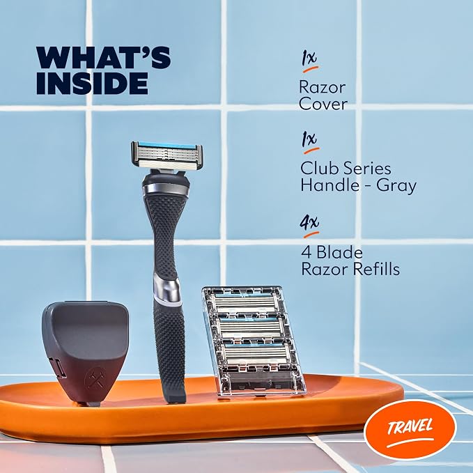 Dollar Shave Club | Travel Shave Set | 4 Swift Rinse Refill Cartridges - Image 2