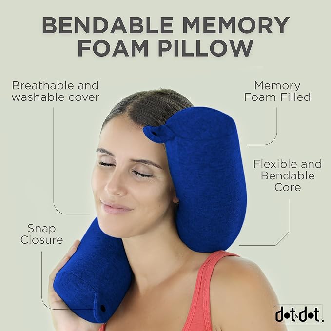 Dot&Dot Twist Memory Foam Travel Pillow - Image 3