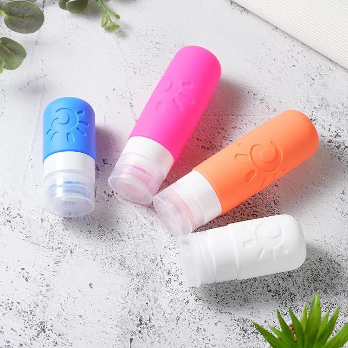 18 Pack travel Bottles for Toiletries, TSA Approved Silicone Travel Containers - Image 4