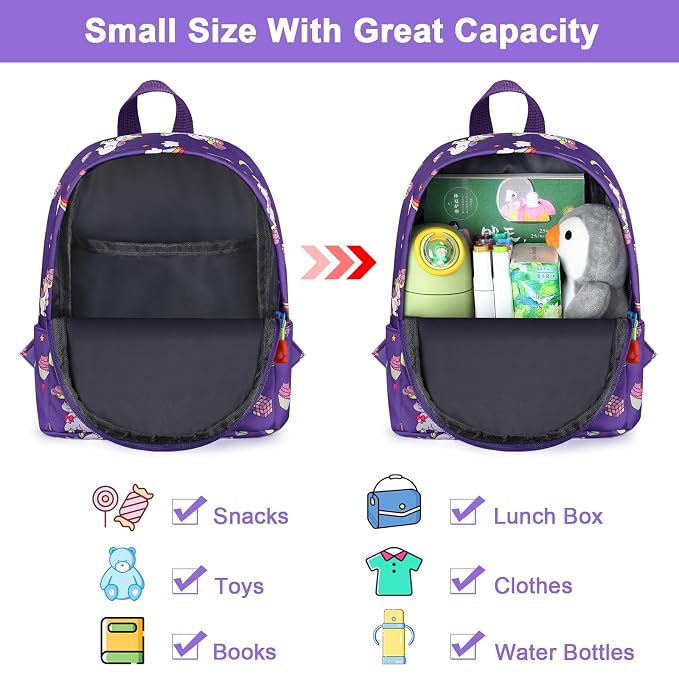Accmor Toddler Harness Backpack Leash, Cute Baby Unicorn Backpacks - Image 3