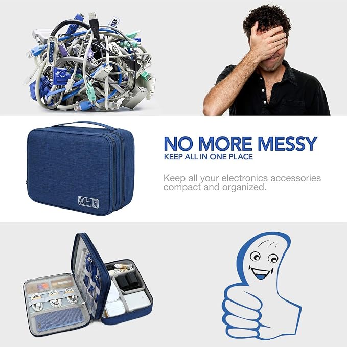 Electronics Organizer, OrgaWise Electronic Accessories Bag Travel Cable - Image 3