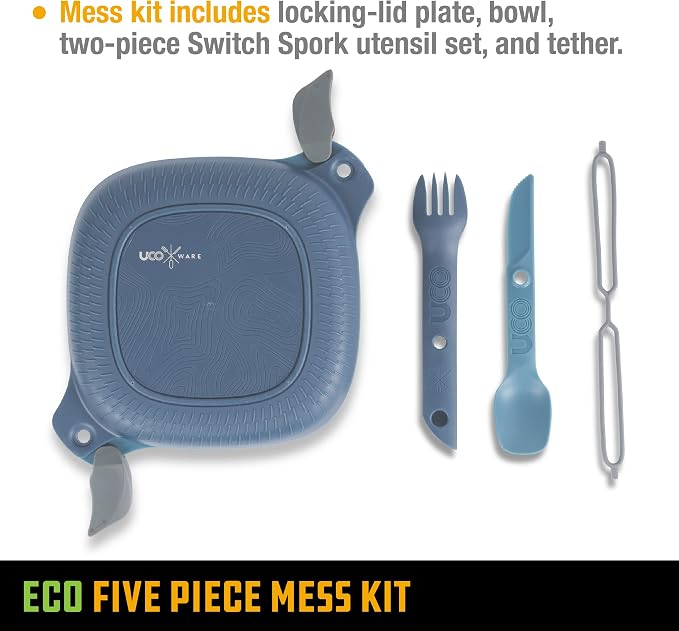 UCO Recycled ECO 5-Piece Camping Mess Kit - Image 4