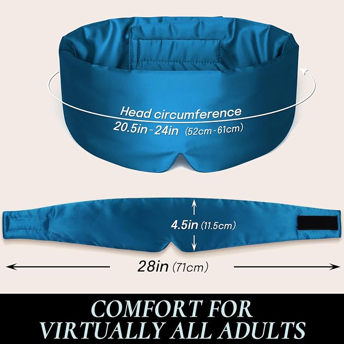 Zenssia Satin Sleep Mask for Women and Men, Lightweight Padded Eye Mask - Image 7