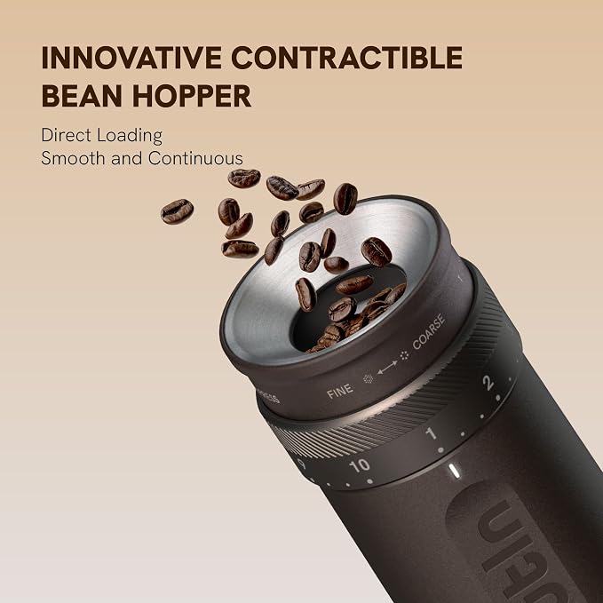 OutIn Fino Portable Electric Coffee Grinder, Adjustable Coffee Bean Grinder - Image 4