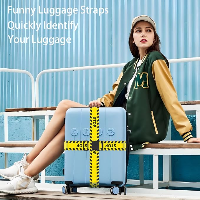 Stops Luggage Straps for Suitcases, Adjustable Luggage Travel Belt to Keep - Image 7