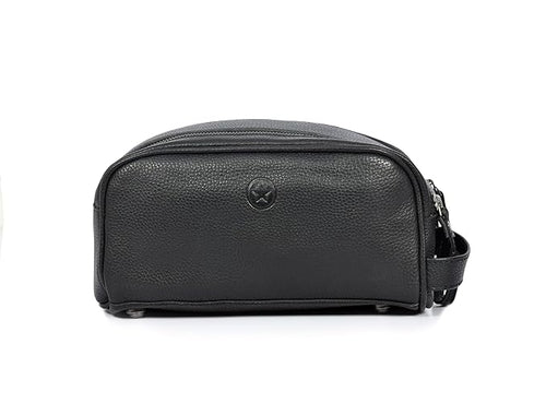 10" Premium Leather Toiletry Travel Pouch by AARONLEATHERGOODS%C2%AE