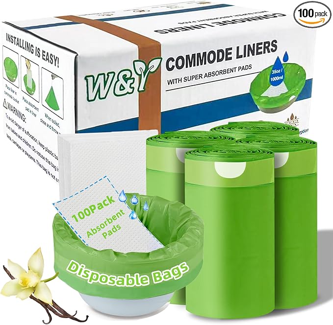 W&Y 100 Pack Commode Liners by Unknown
