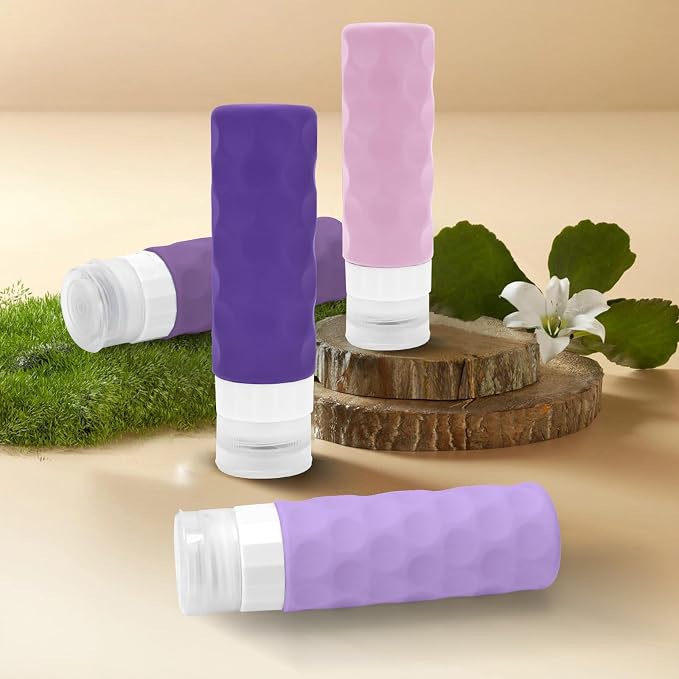 Travel Bottles for Toiletries, BPA Free Leak Proof Premium Silicone Bottles - Image 6