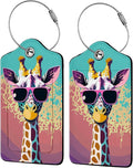 Giraffe in Sunglasses 2 Pack Luggage Tag by Unknown