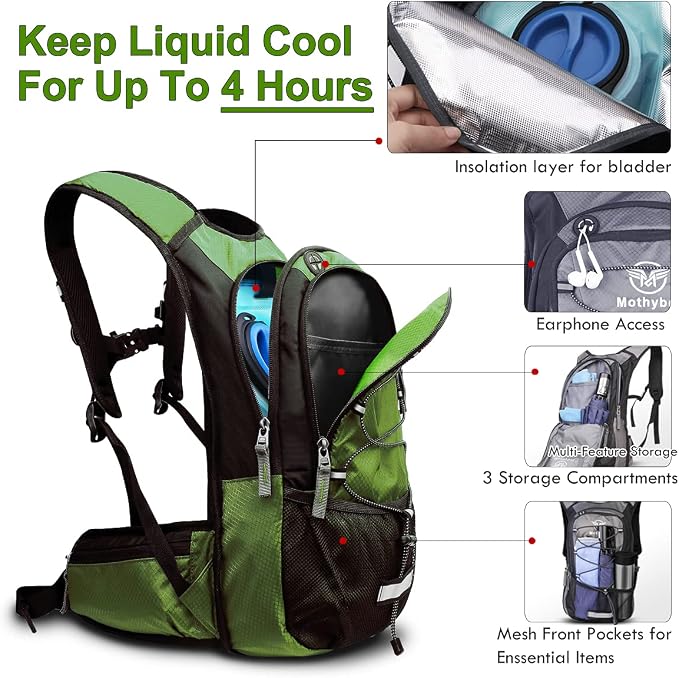 Insulated Hydration Backpack Pack - Image 2