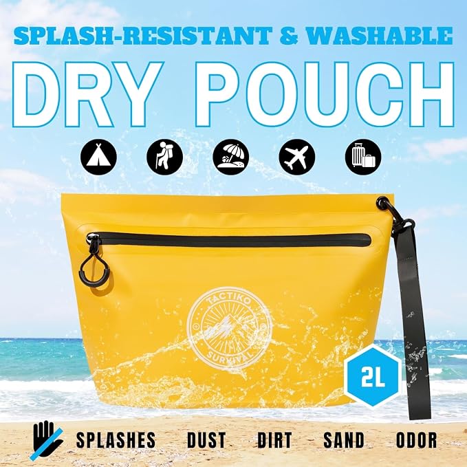 Tactiko Heavy-Duty Splash Water Resistant Zipper Pouches - 3L Hold-All - Image 2