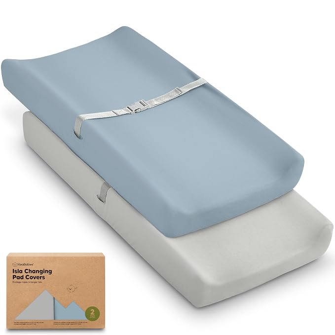 2-Pack Baby Changing Pad Covers by KeaBabies