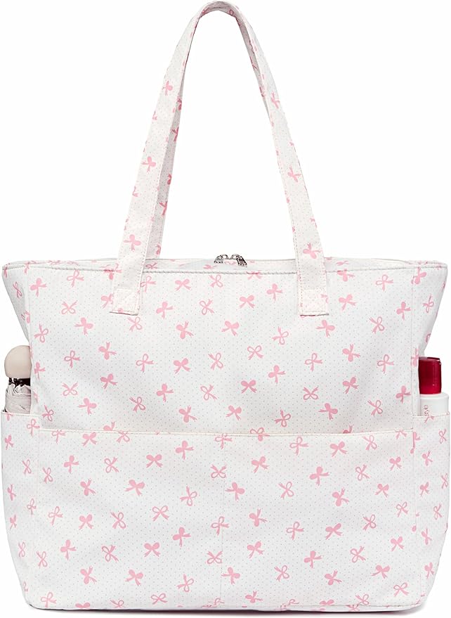 LEDAOU Large Beach Tote Bag Women Waterproof Sandproof Zipper Beach Tote Bag by LEDAOU