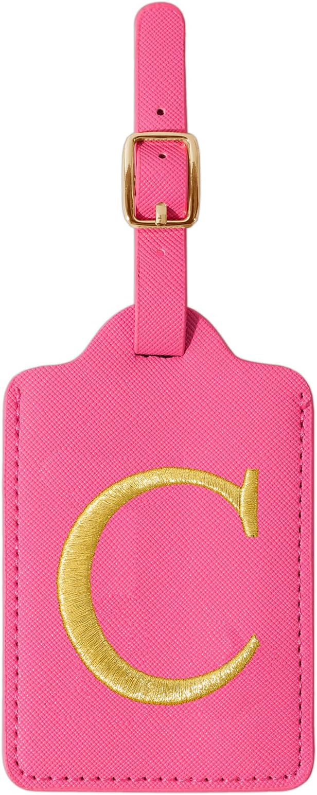 Personalized Initial Rose Red Leather Cute Luggage Tags - Image 9