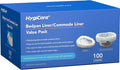 100 Count Enlarged Bedside Commode Liners by HygiCare