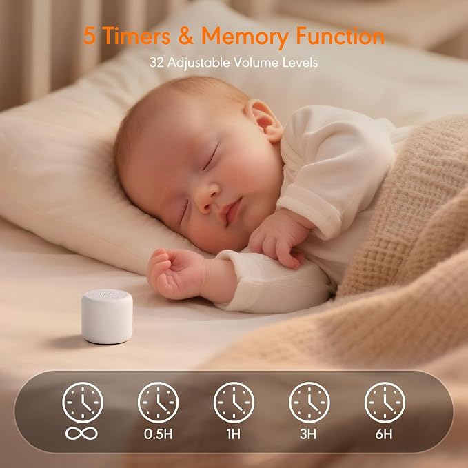 Portable Sound Machine for Baby Adults, Travel Sound Machine, Mini White Noise - Image 4