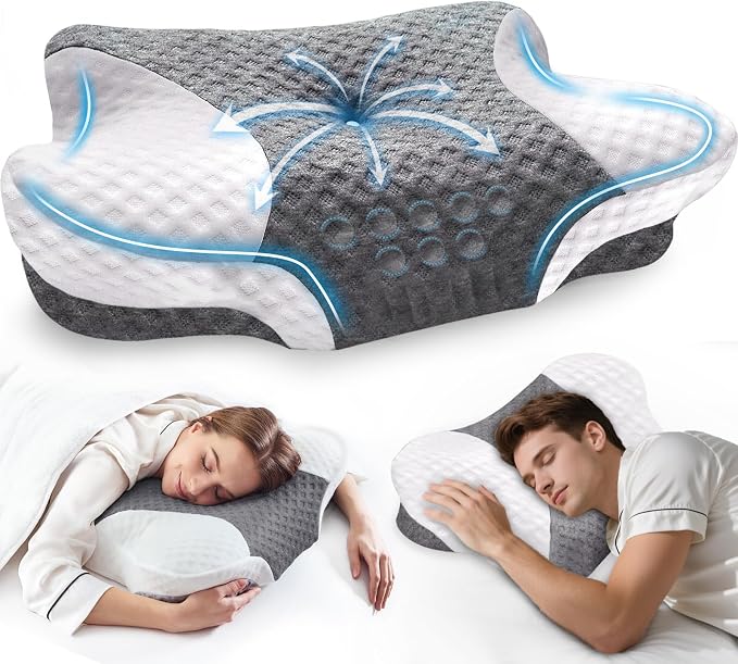 Cervical Neck Pillows for Side Sleeper by VJASD