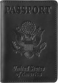 Jack&Chris Leather Passport Holder, Passport Travel Wallet Cover Case by JackChris