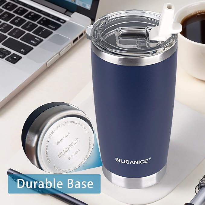 Soft Blue 100% Leak Proof 20 oz Tumbler - Image 3