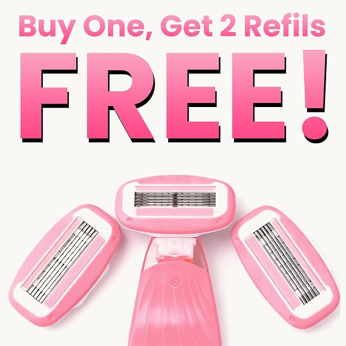 Women Razors moisturizing bar for Sensitive Skin, Travel Razors Shaving Kit - Image 6