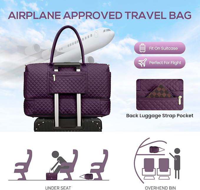 Travel Duffle Weekender Bags for Women - Image 8