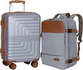 Romswi Luggage Sets 2 Piece 22In, Expandable 22x14x9 Carry On Luggage by Romswi