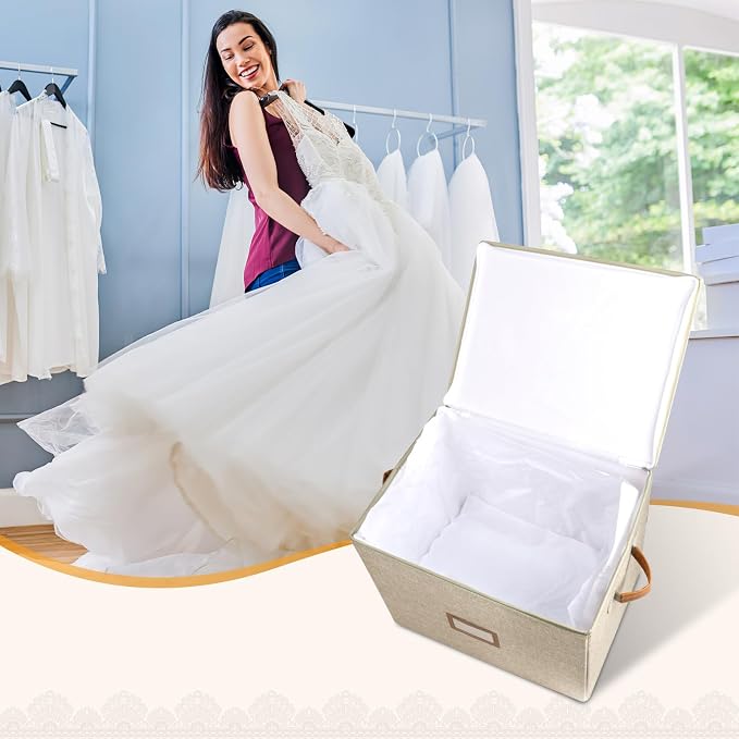 Lukeline Wedding Dress Storage Box, Wedding Dress Preservation Box - Image 5