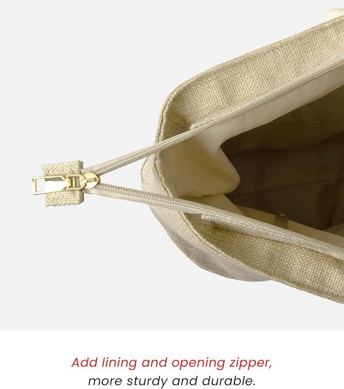 Large Beach Tote Bag with Zipper-Travel Tote Bag - Image 6