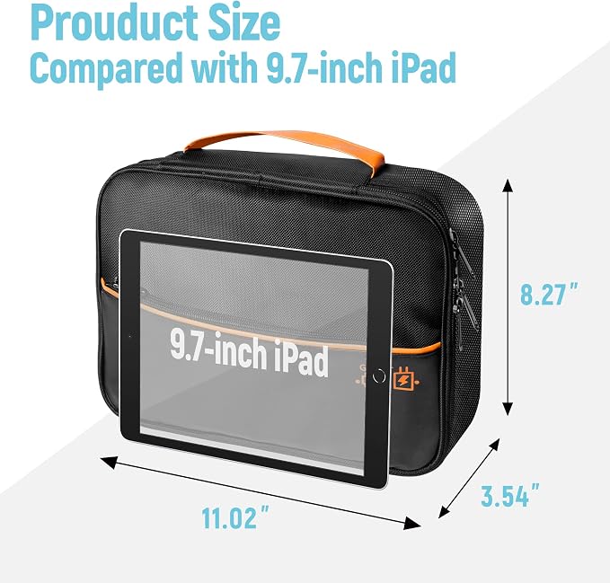Electronics Travel Organizer, Large Double Layer Portable Waterproof Travel - Image 6