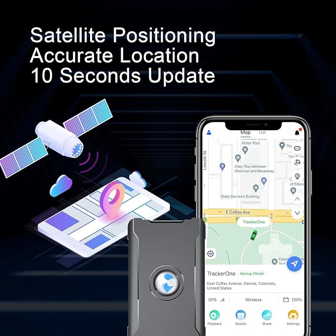 GPS Tracker for Vehicles Cars Long Battery Life to 90 Days, Strong Magnet - Image 8