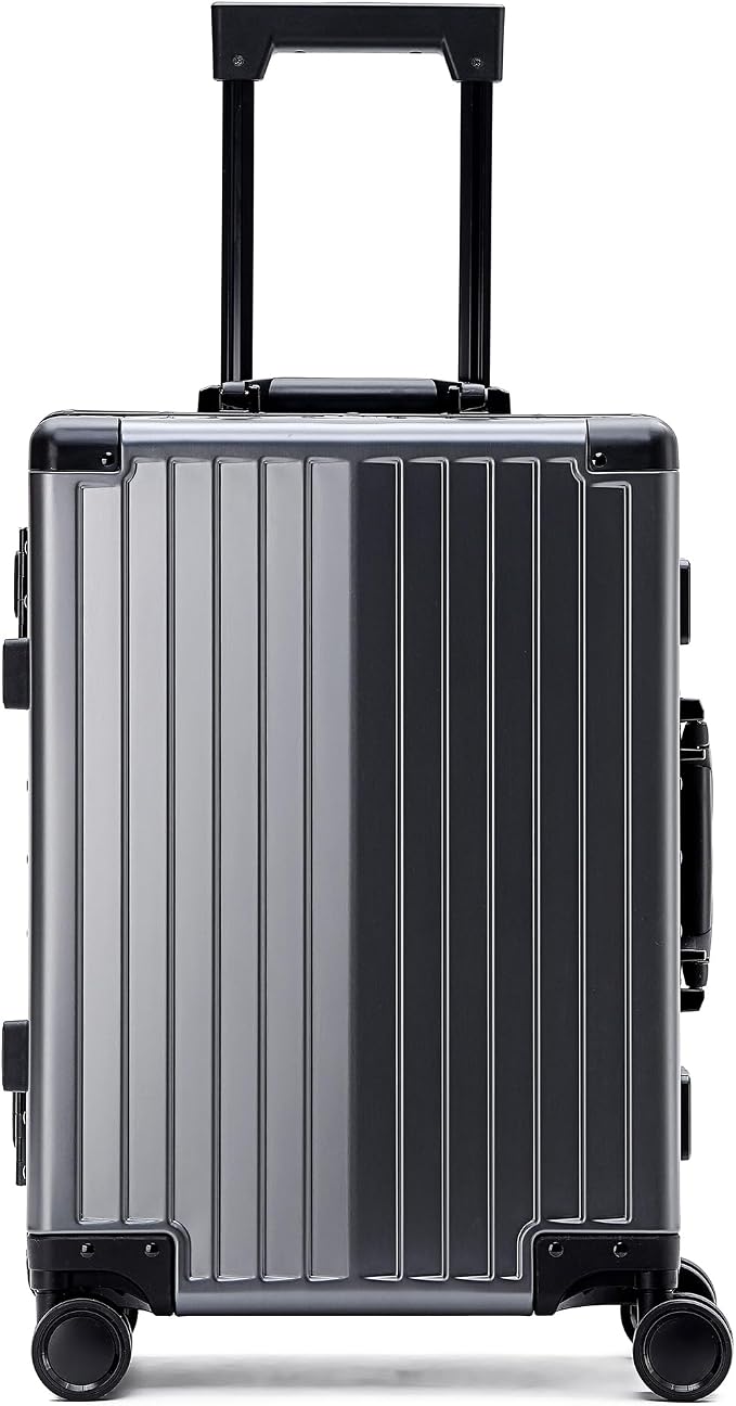 YYW Aluminum Carry-On Luggage Airline Approved Lightweight Suitcase by YYW