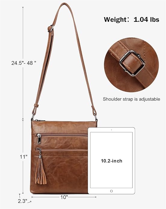 MASINTOR Crossbody Purses for Women, Adjustable Strap Shoulder Bag - Image 4