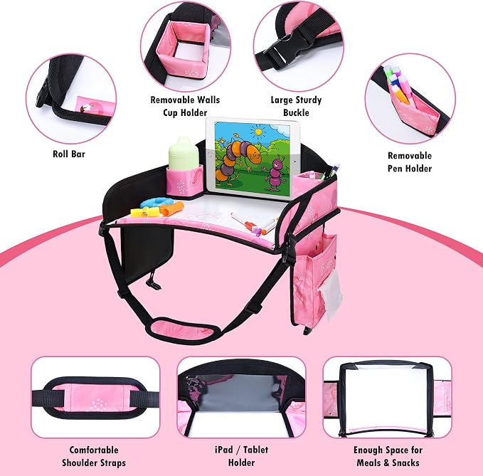 Kids Travel Tray, Car Seat Tray - Image 6