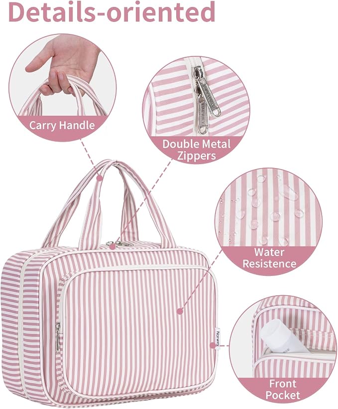 Narwey Striped Travel Toiletry Bag - Image 8