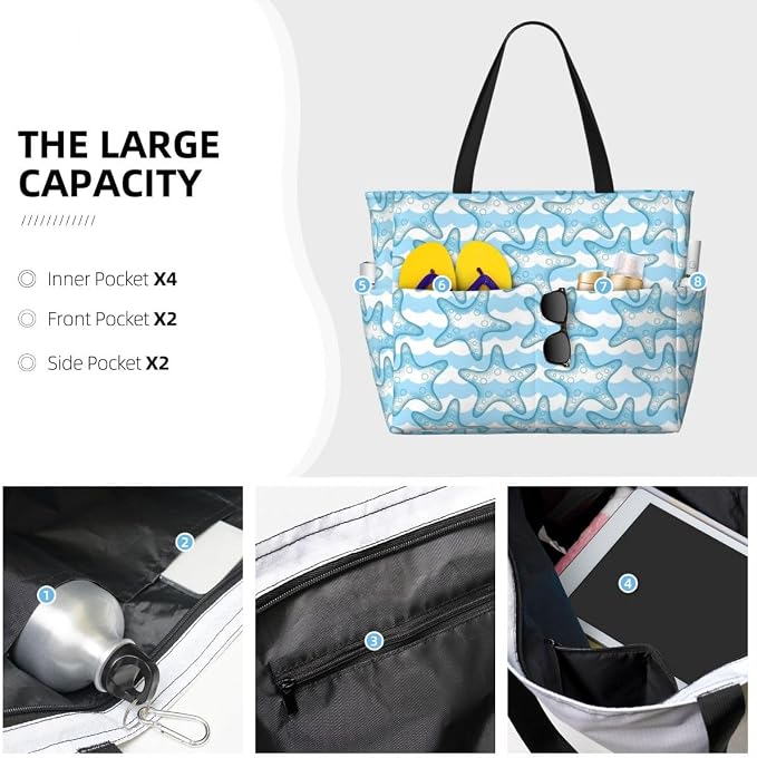 Waterproof Beach Tote Pool Bags - Image 6