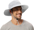 Rosoz Sun Hat for Men Women Boonie Bucket Hat Wide Brim Breathable Cooling by Rosoz