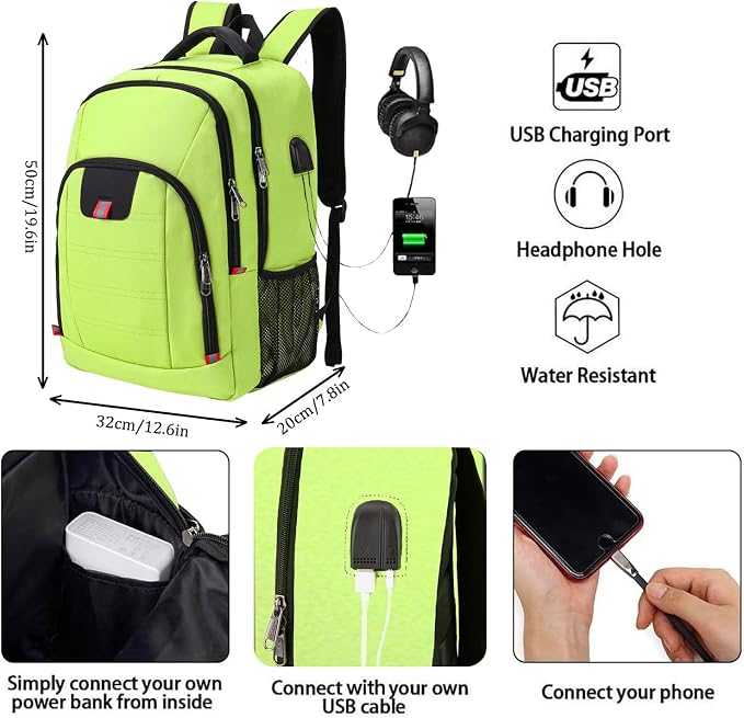 Laptop Backpack for Men, Large Anti-Theft Business Travel Backpack - Image 2